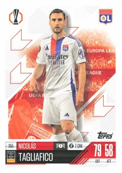 Nicolas Tagliafico Olympique Lyonnais 2024/25 Topps Match Attax UEFA Club Competitions #355