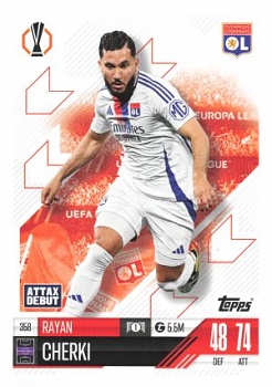 Rayan Cherki Olympique Lyonnais 2024/25 Topps Match Attax UEFA Club Competitions #358