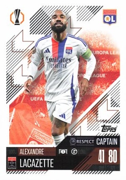 Alexandre Lacazette Olympique Lyonnais 2024/25 Topps Match Attax UEFA Club Competitions Captain #360