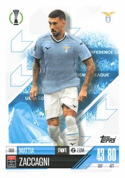 Mattia Zaccagni Lazio Roma 2024/25 Topps Match Attax UEFA Club Competitions #368