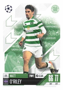 Matt O'Riley Celtic Glasgow 2024/25 Topps Match Attax UEFA Club Competitions #375
