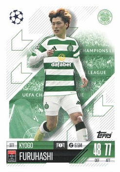 Kyogo Furuhashi Celtic Glasgow 2024/25 Topps Match Attax UEFA Club Competitions #377
