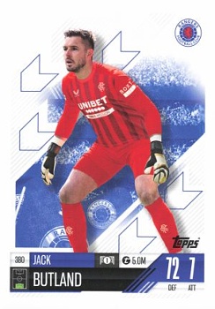 Jack Butland Glasgow Rangers 2024/25 Topps Match Attax UEFA Club Competitions #380