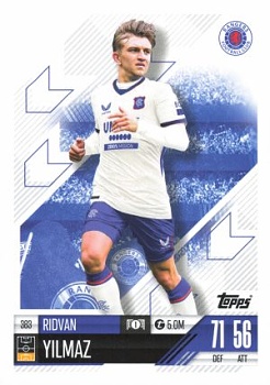 Ridvan Yilmaz Glasgow Rangers 2024/25 Topps Match Attax UEFA Club Competitions #383