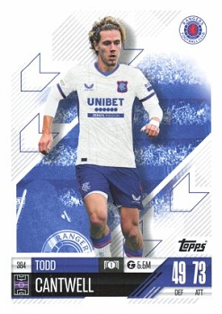 Todd Cantwell Glasgow Rangers 2024/25 Topps Match Attax UEFA Club Competitions #384