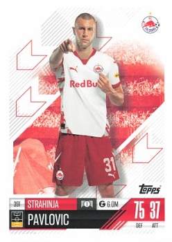 Strahinja Pavlovic Red Bull Salzburg 2024/25 Topps Match Attax UEFA Club Competitions #391