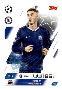 Cole Palmer Chelsea Topps Match Attax UEFA Club Competitions 2025/26 #72