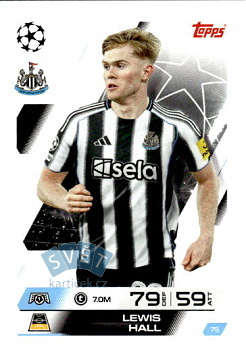Lewis Hall Newcastle United Topps Match Attax UEFA Club Competitions 2025/26 #75