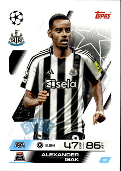 Alexander Isak Newcastle United Topps Match Attax UEFA Club Competitions 2025/26 #80
