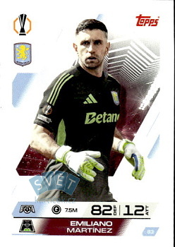 Emiliano Martinez Aston Villa Topps Match Attax UEFA Club Competitions 2025/26 #83