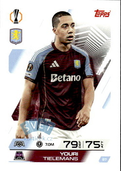 Youri Tielemans Aston Villa Topps Match Attax UEFA Club Competitions 2025/26 #87