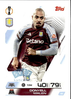 Donyell Malen Aston Villa Topps Match Attax UEFA Club Competitions 2025/26 #90