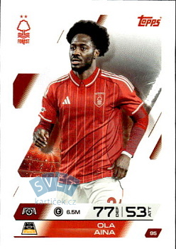 Ola Aina Nottingham Forest Topps Match Attax UEFA Club Competitions 2025/26 #95
