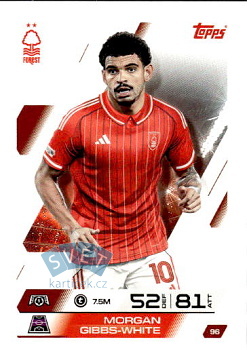 Morgan Gibbs-White Nottingham Forest Topps Match Attax UEFA Club Competitions 2025/26 #96
