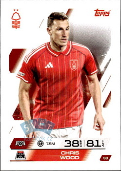 Chris Wood Nottingham Forest Topps Match Attax UEFA Club Competitions 2025/26 #98