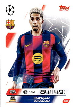 Ronald Araujo FC Barcelona Topps Match Attax UEFA Club Competitions 2025/26 #102