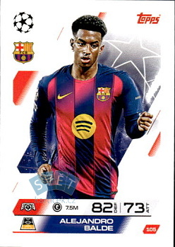 Alejandro Balde FC Barcelona Topps Match Attax UEFA Club Competitions 2025/26 #105