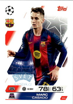 Marc Casado FC Barcelona Topps Match Attax UEFA Club Competitions 2025/26 #111