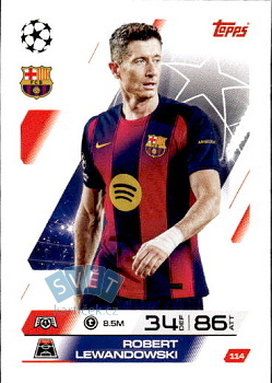 Robert Lewandowski FC Barcelona Topps Match Attax UEFA Club Competitions 2025/26 #114
