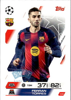 Ferran Torres FC Barcelona Topps Match Attax UEFA Club Competitions 2025/26 #115