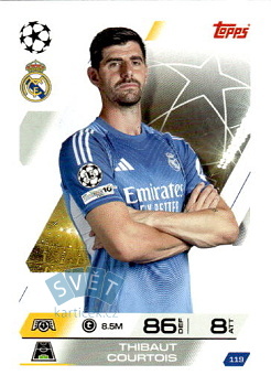 Thibaut Courtois Real Madrid Topps Match Attax UEFA Club Competitions 2025/26 #119