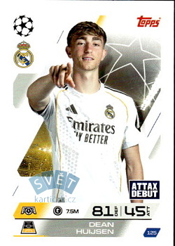 Dean Huijsen Real Madrid Topps Match Attax UEFA Club Competitions 2025/26 #125