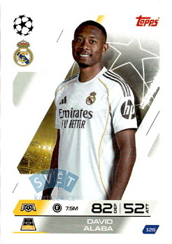David Alaba Real Madrid Topps Match Attax UEFA Club Competitions 2025/26 #126