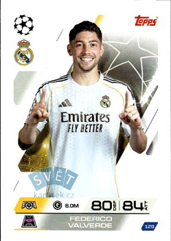 Federico Valverde Real Madrid Topps Match Attax UEFA Club Competitions 2025/26 #129