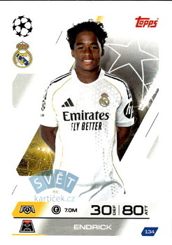 Endrick Real Madrid Topps Match Attax UEFA Club Competitions 2025/26 #134
