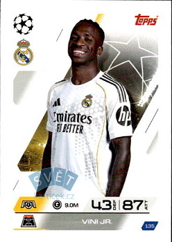 Vini Jr. Real Madrid Topps Match Attax UEFA Club Competitions 2025/26 #135