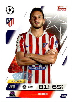 Koke Atletico Madrid Topps Match Attax UEFA Club Competitions 2025/26 #139