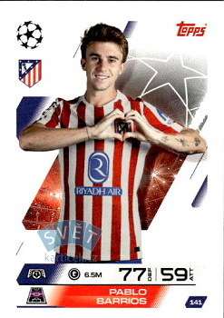 Pablo Barrios Atletico Madrid Topps Match Attax UEFA Club Competitions 2025/26 #141