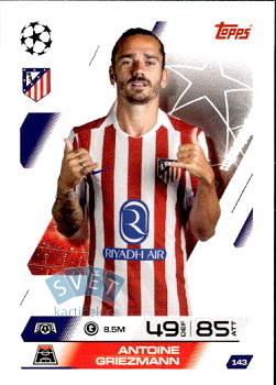 Antoine Griezmann Atletico Madrid Topps Match Attax UEFA Club Competitions 2025/26 #143