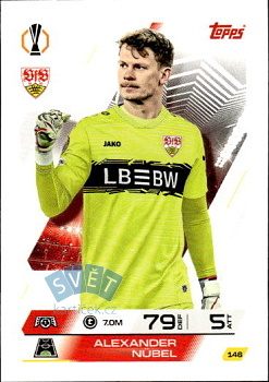 Alexander Nubel VfB Stuttgart Topps Match Attax UEFA Club Competitions 2025/26 #146