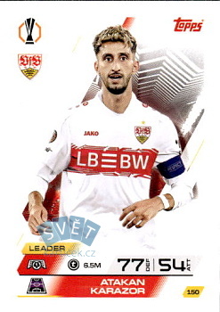 Atakan Karazor VfB Stuttgart Topps Match Attax UEFA Club Competitions 2025/26 #150