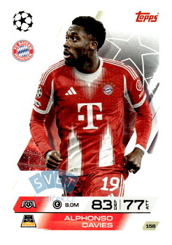 Alphonso Davies Bayern Munchen Topps Match Attax UEFA Club Competitions 2025/26 #158
