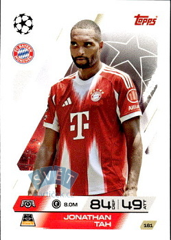 Jonathan Tah Bayern Munchen Topps Match Attax UEFA Club Competitions 2025/26 #161