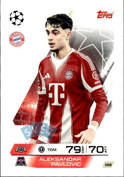 Aleksandar Pavlovic Bayern Munchen Topps Match Attax UEFA Club Competitions 2025/26 #166