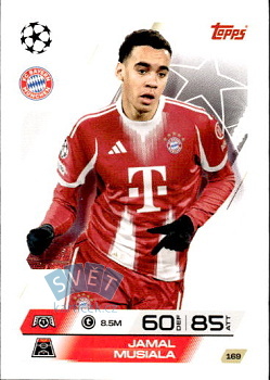 Jamal Musiala Bayern Munchen Topps Match Attax UEFA Club Competitions 2025/26 #169
