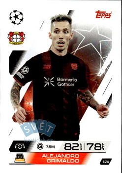 Alejandro Grimaldo Bayer 04 Leverkusen Topps Match Attax UEFA Club Competitions 2025/26 #174