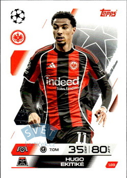 Hugo Ekitike Eintracht Frankfurt Topps Match Attax UEFA Club Competitions 2025/26 #189