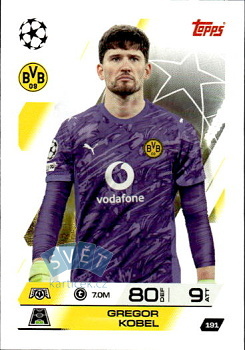 Gregor Kobel Borussia Dortmund Topps Match Attax UEFA Club Competitions 2025/26 #191