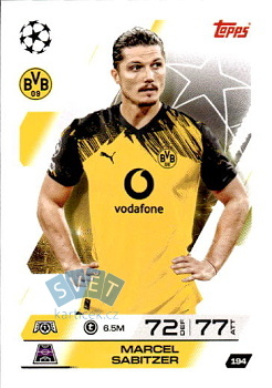Marcel Sabitzer Borussia Dortmund Topps Match Attax UEFA Club Competitions 2025/26 #194