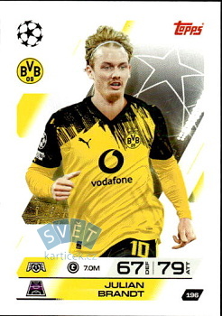Julian Brandt Borussia Dortmund Topps Match Attax UEFA Club Competitions 2025/26 #196