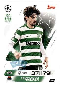 Francisco Trincao Sporting CP Topps Match Attax UEFA Club Competitions 2025/26 #206