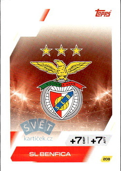 Team Badge SL Benfica Topps Match Attax UEFA Club Competitions 2025/26 #208