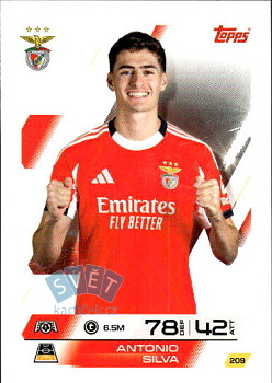 Antonio Silva SL Benfica Topps Match Attax UEFA Club Competitions 2025/26 #209