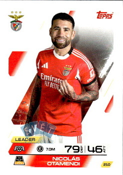 Nicolas Otamendi SL Benfica Topps Match Attax UEFA Club Competitions 2025/26 #210
