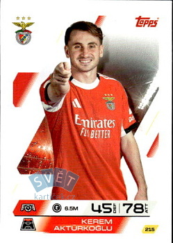 Kerem Akturkoglu SL Benfica Topps Match Attax UEFA Club Competitions 2025/26 #215