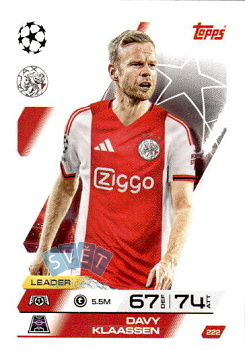 Davy Klaassen AFC Ajax Topps Match Attax UEFA Club Competitions 2025/26 #222